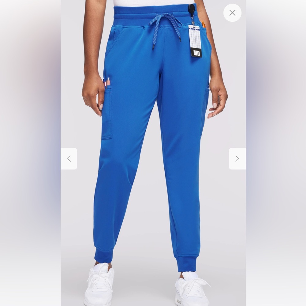 NWT Royal Blue Jaanuu High-waisted Jogger Scrub Pants